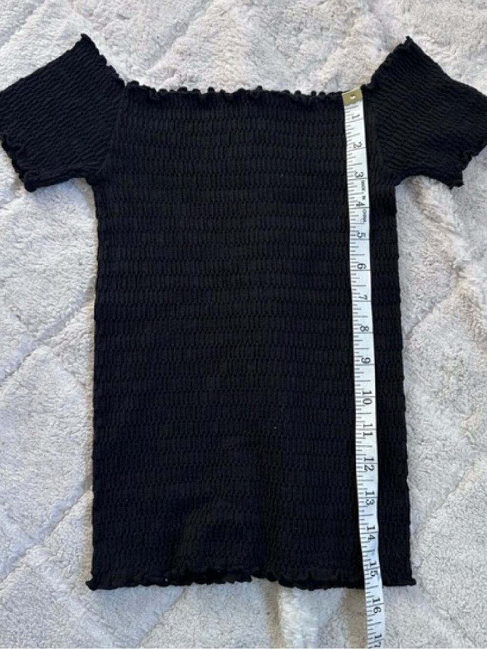Free People | Black Pucker Up Seamless T-Shirt | Size Extra Small - Picture 7 of 7